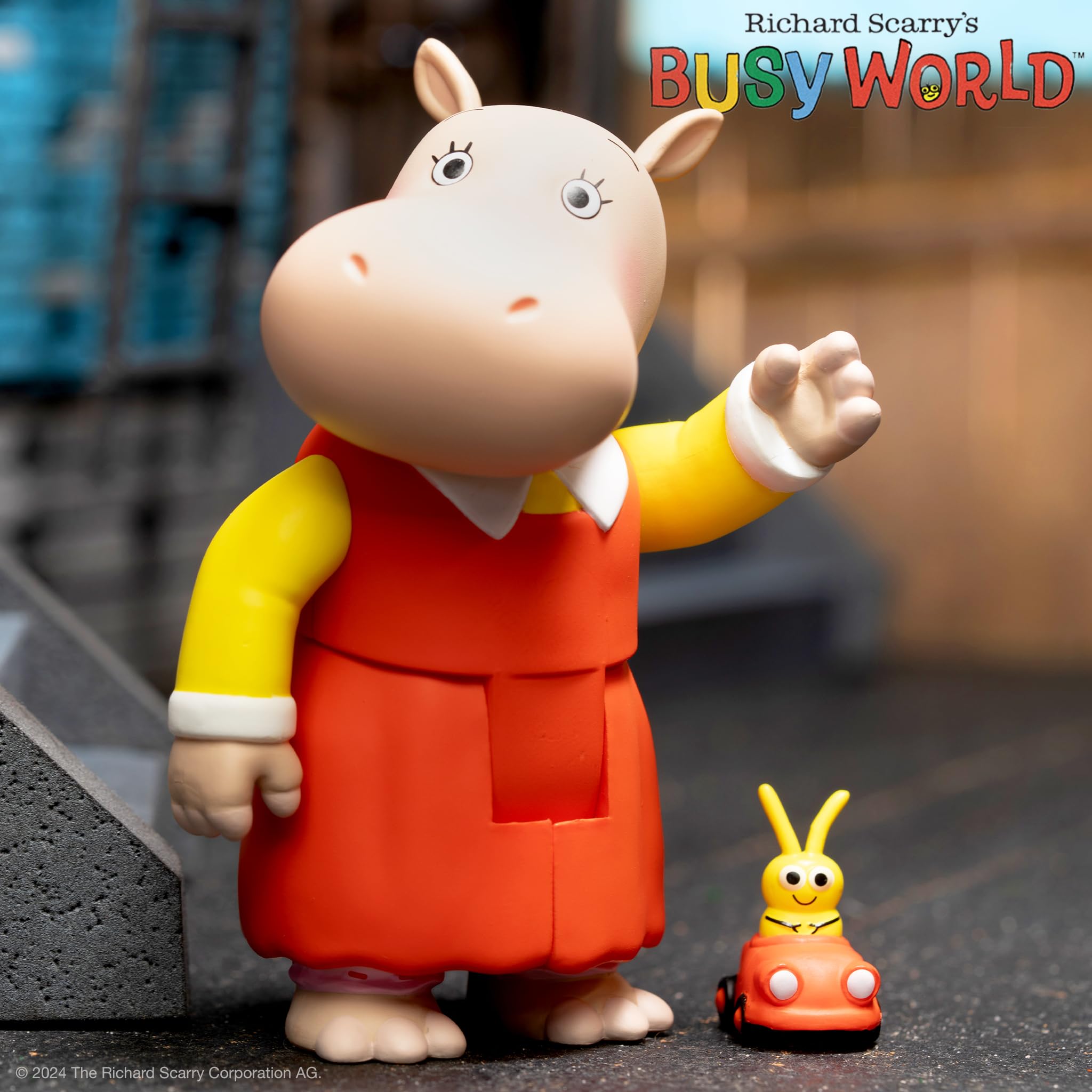 Amazon.com: Super7 Richard Scarry Hilda Hippo and Goldbug - 3.75